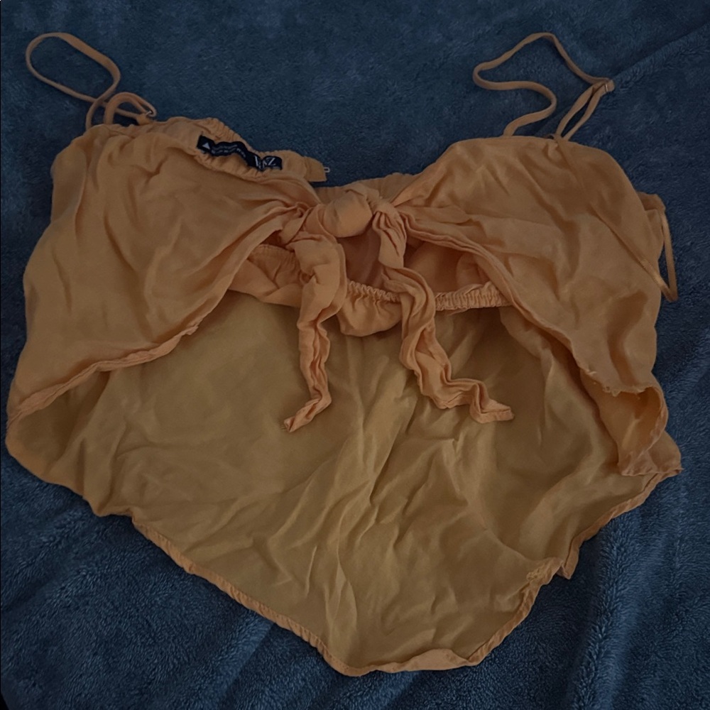 Zara Orange Crop Top